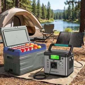 30л Хладилник комплект с 500w соларна станция и 100w панел